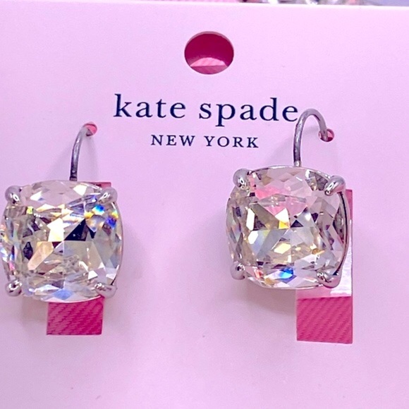 HOST PICK 12/21/24 NWT ✨Kate Spade Large Cushion Cut Drop Earrings ✨ - Picture 1 of 5